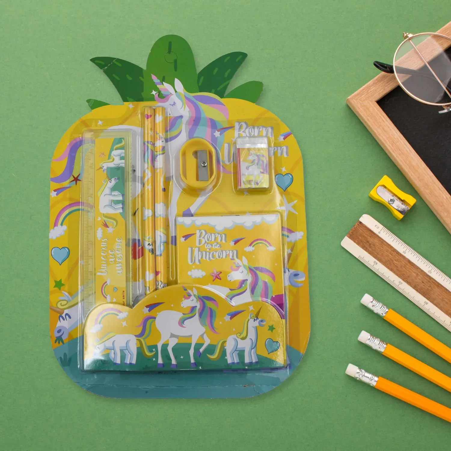 School Stationery Set – 6 Pc Kit for Kids & Office | VoltDesk - Detailed Feature View 4