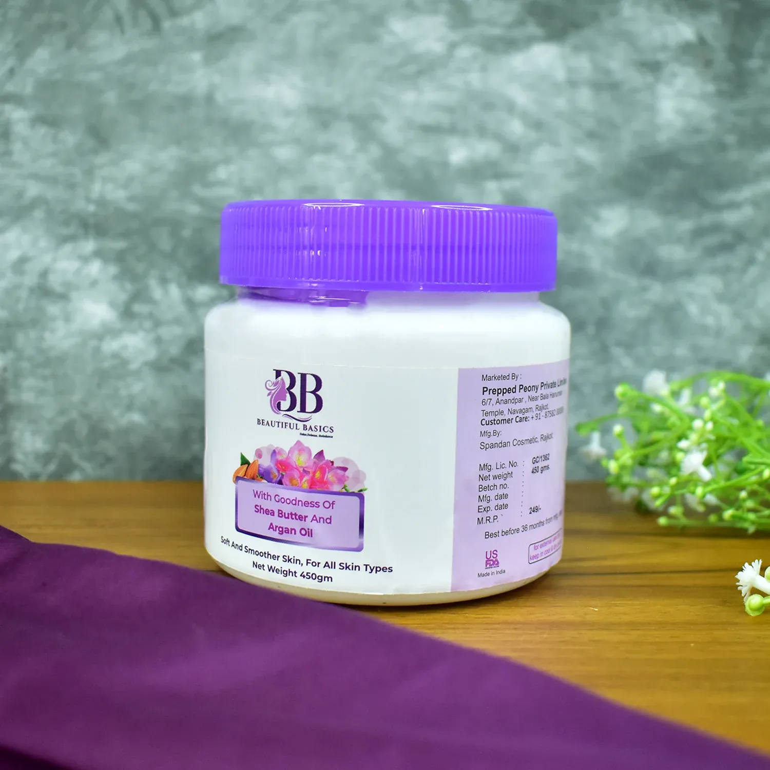 Premium Shea Butter Body Cream – Deep Moisturisation with Argan Oil 450g - Buy Online at Alikart