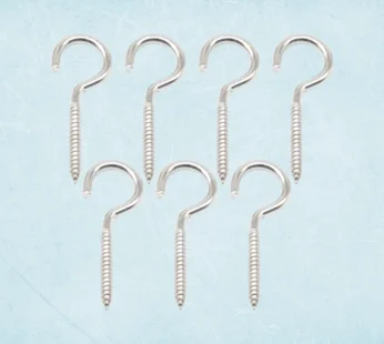 Stainless Steel Eye Hooks – Heavy Duty 7-Piece Screw Set