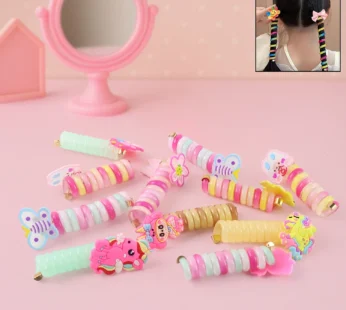 Spiral Hair Braiding Clips for Kids – Colorful Cartoon Designs