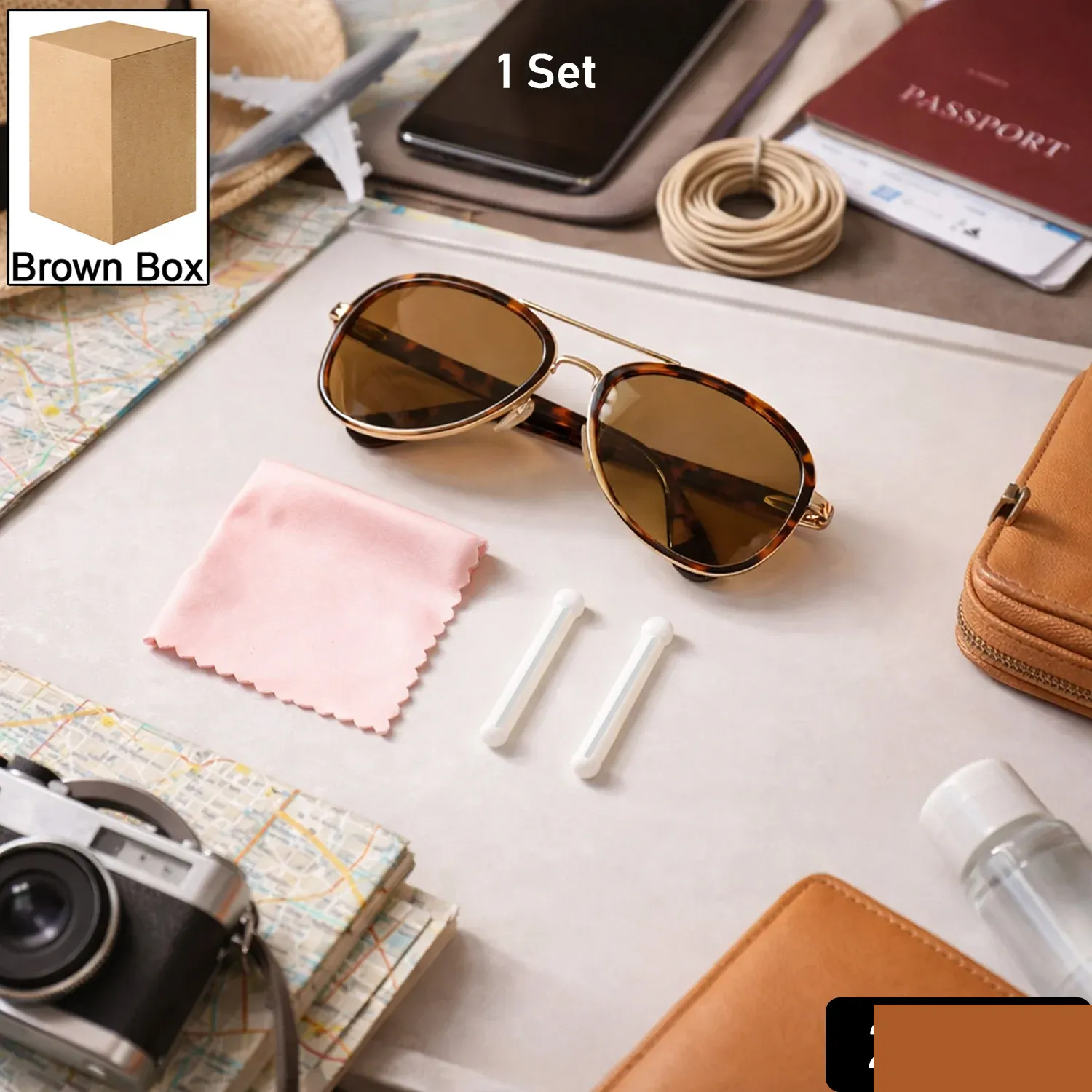 Sunglasses Protection Kit – Travel-Friendly Eyewear Care Set - Detailed Feature View 1