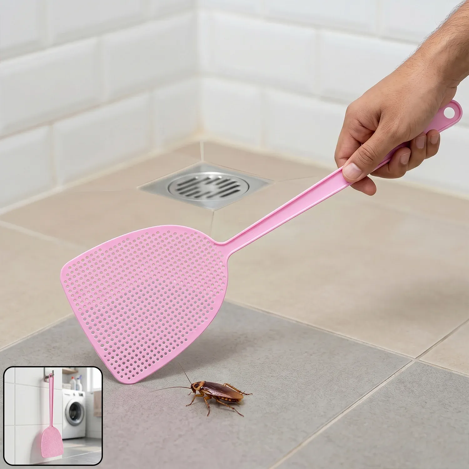 Premium Manual Fly Swatter – Long Handle for Easy Pest Control - Buy Online at Alikart