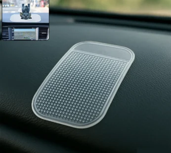 Transparent Non-Slip Silicone Dashboard Mat – Large Size Grip