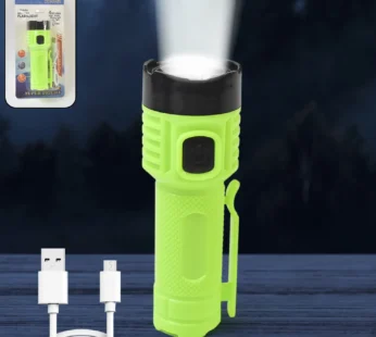 LED Flashlight Torch – USB Rechargeable with 4 Lighting Modes