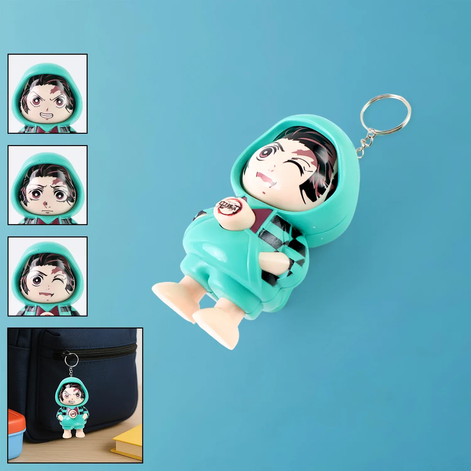Premium Cartoon Character Keychain – Durable PVC Cute Mini Figure - Buy Online at Alikart