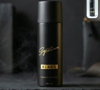 Signature Black Body Spray – Long Lasting Masculine Fragrance