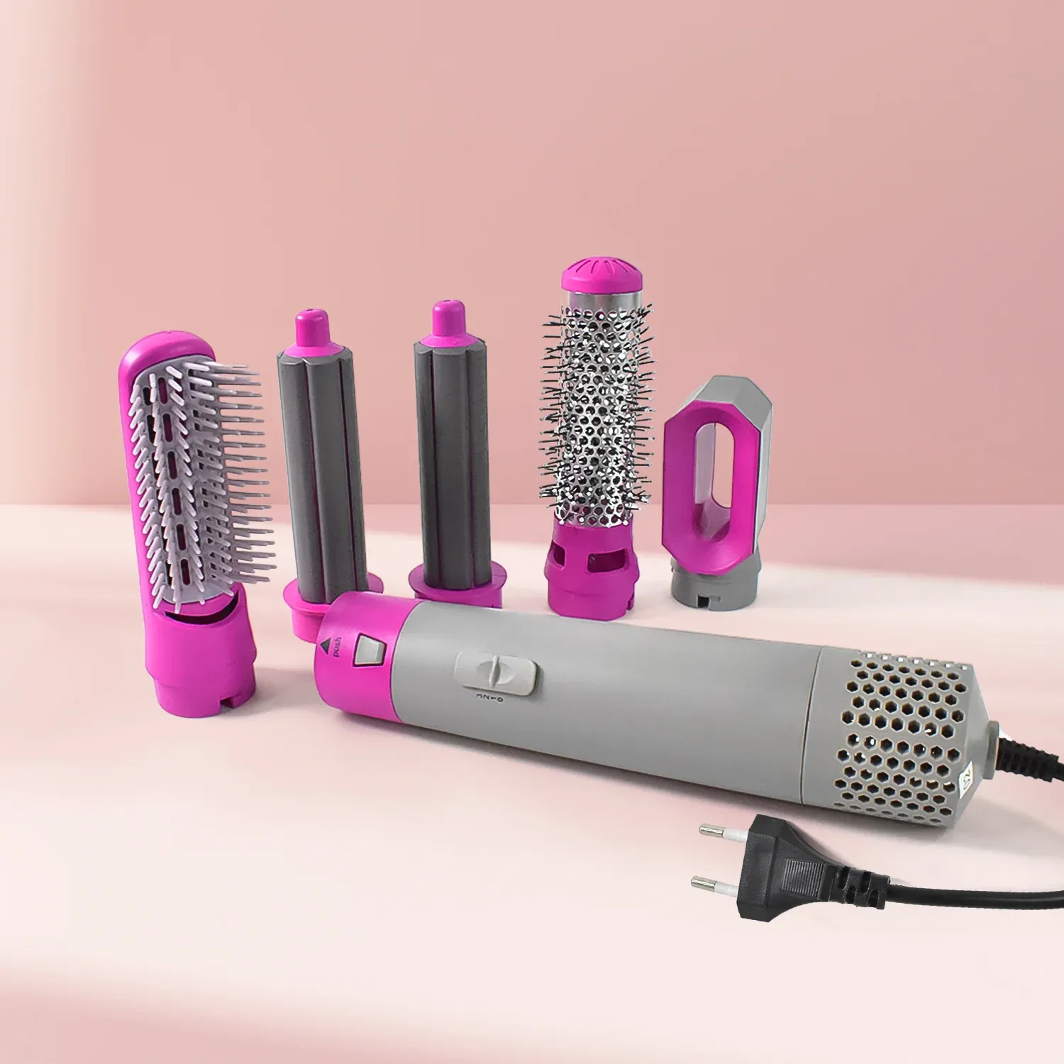 5 In 1 Hair Dryer Brush – Multifunctional Hot Air Styler with 1000W Power - Detailed Feature View 2