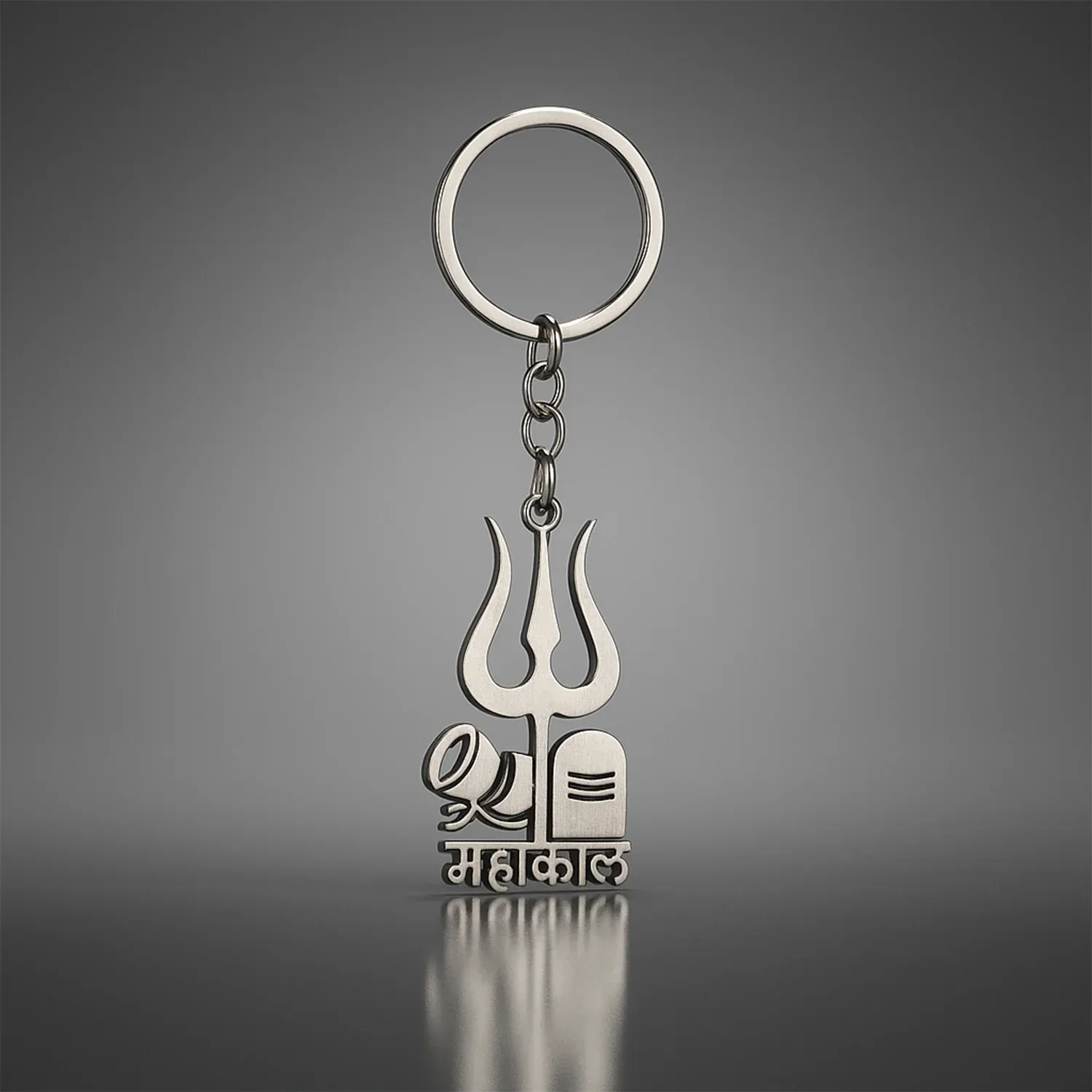 Premium Mahakal Trishul Keychain – Durable Metal Spiritual Keyring for Devotees - Buy Online at Alikart