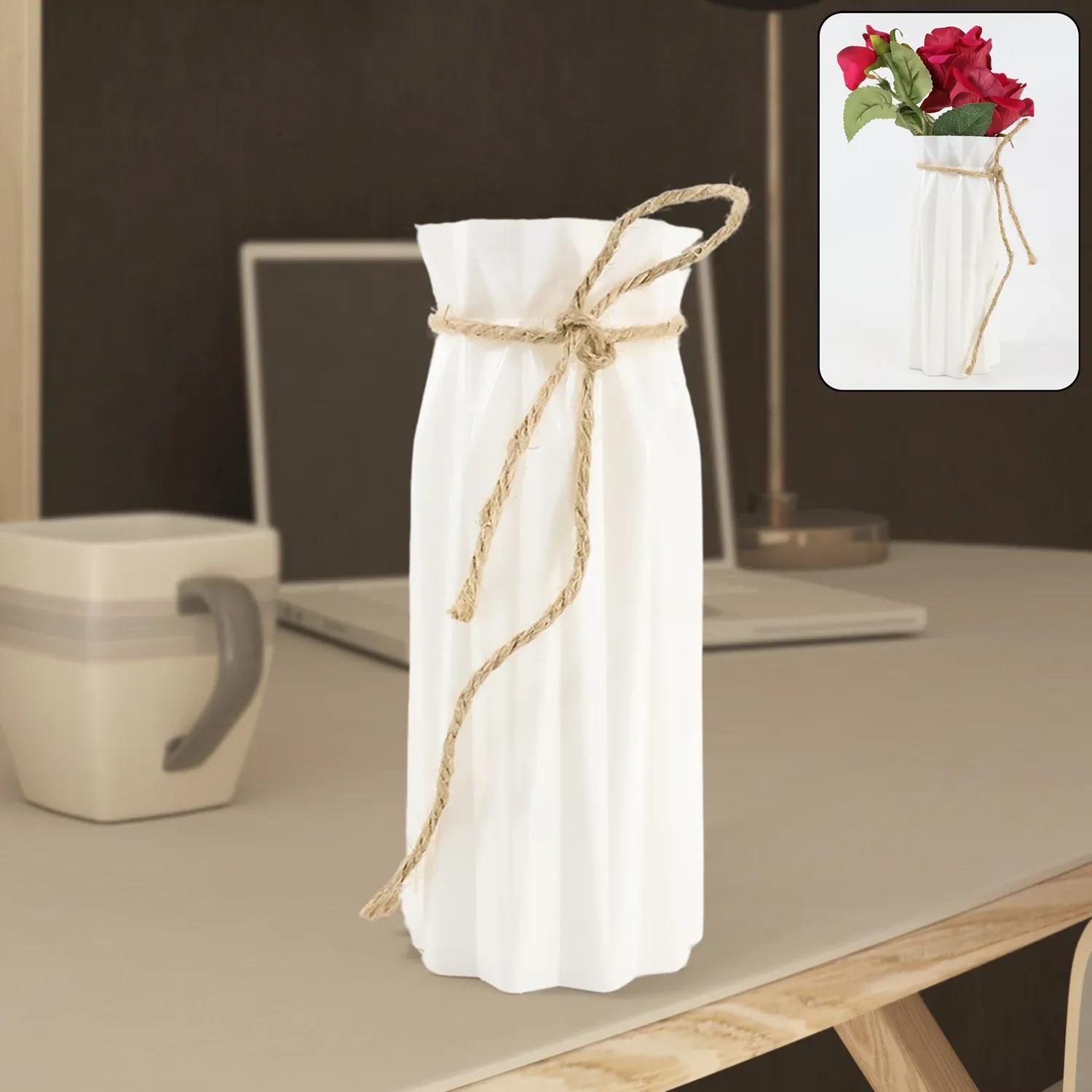 Premium Plastic Flower Vase – Elegant Design for Home & Gift - Buy Online at Alikart