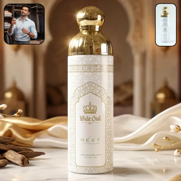 White Oud Body Spray – Long Lasting Luxury Fragrance for Men & Women