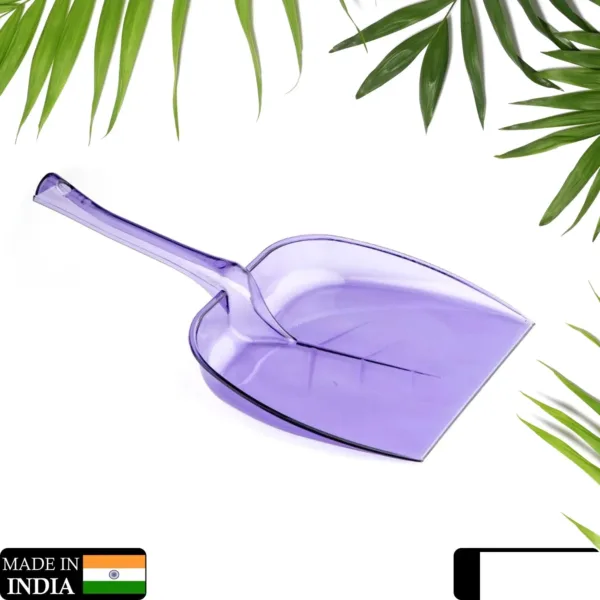 Unbreakable Plastic Dustpan – Large Size with Long Handle for Home Cleaning