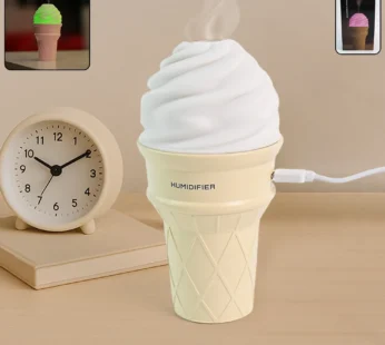 Ice Cream Cone Humidifier – Portable Air Freshener with LED