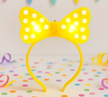 LED Glowing Bow Hairband – Fun Light-Up Accessory for Kids