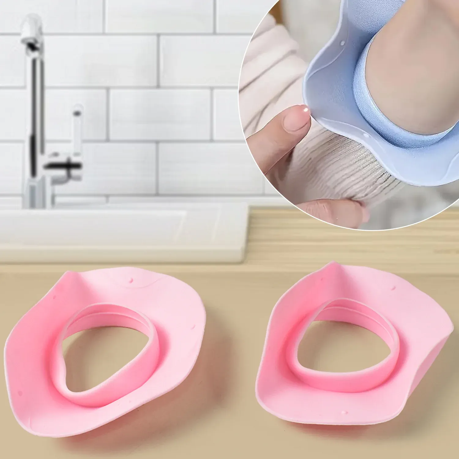 Premium Silicone Wrist Bands for Face Washing – Water-Stop Barrier (2 Pc) - Buy Online at Alikart