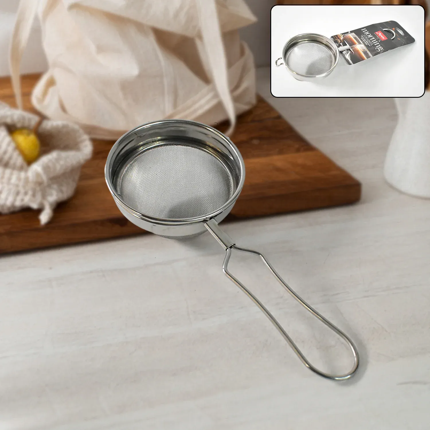 Premium Stainless Steel Tea Strainer – Durable & Fine Mesh Filtration - Buy Online at Alikart