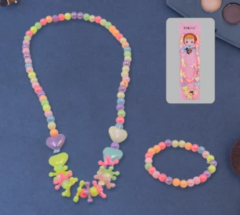Kids Pearl Necklace Set – Adorable 2 Pc Combo for Girls | TinyTrendy