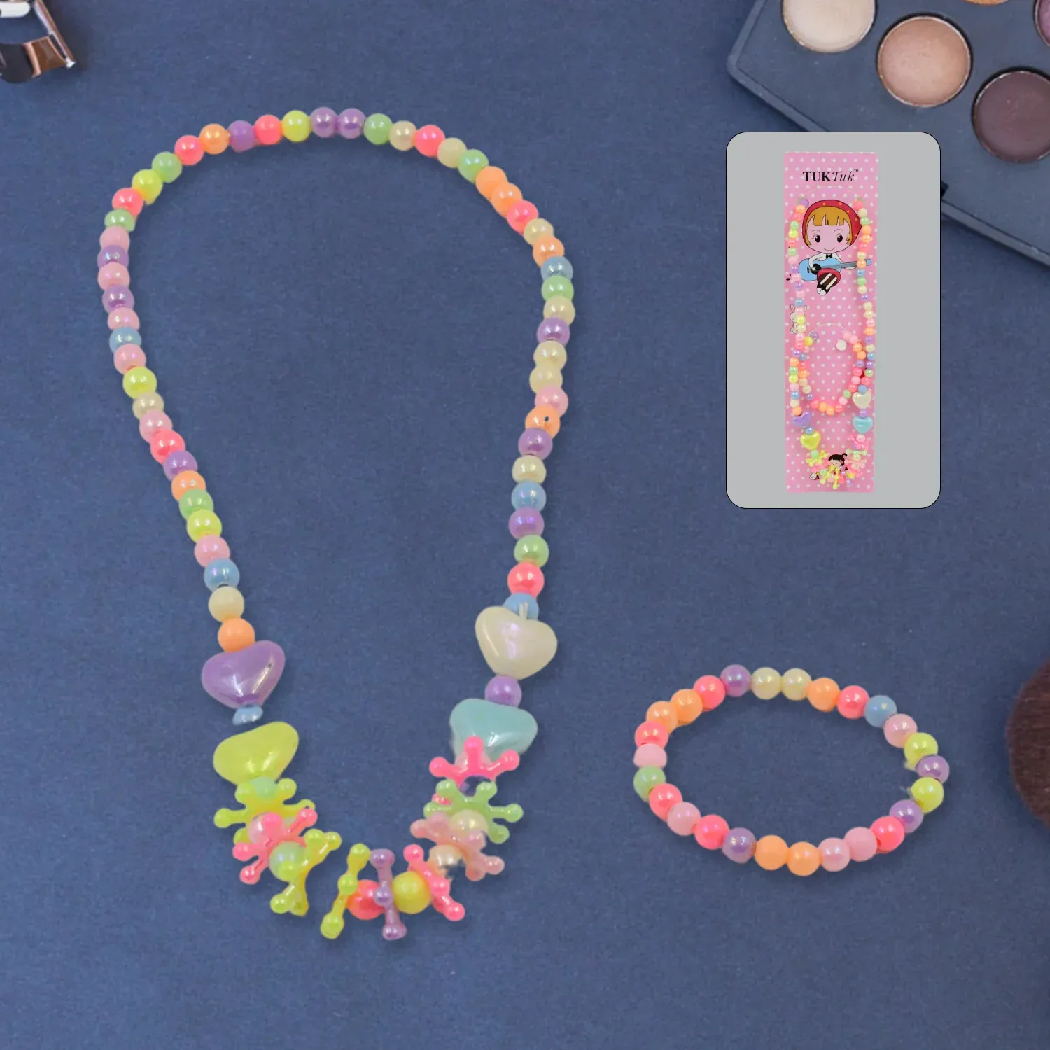 Premium Kids Pearl Necklace Set – Adorable 2 Pc Combo for Girls | TinyTrendy - Buy Online at Alikart