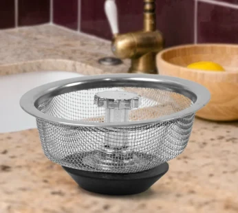 Stainless Steel Sink Strainer – Adjustable Stopper | Garth