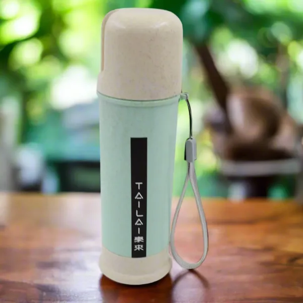 Portable Water Bottle – 300ml Wheat Straw | Corporate Kudos