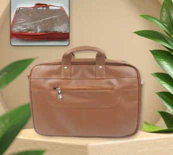 Faux Leather Laptop Messenger Bag – Professional & Stylish | VoltDesk