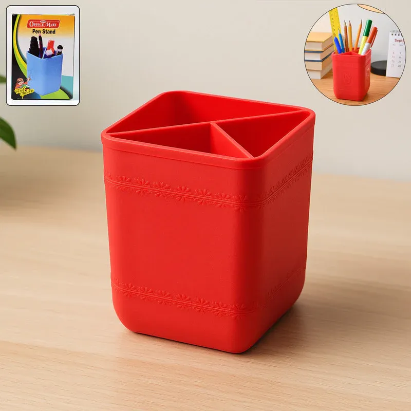 Premium OfficeMate Pen Stand – Space-Saving Desk Organizer for Stationery - Buy Online at Alikart