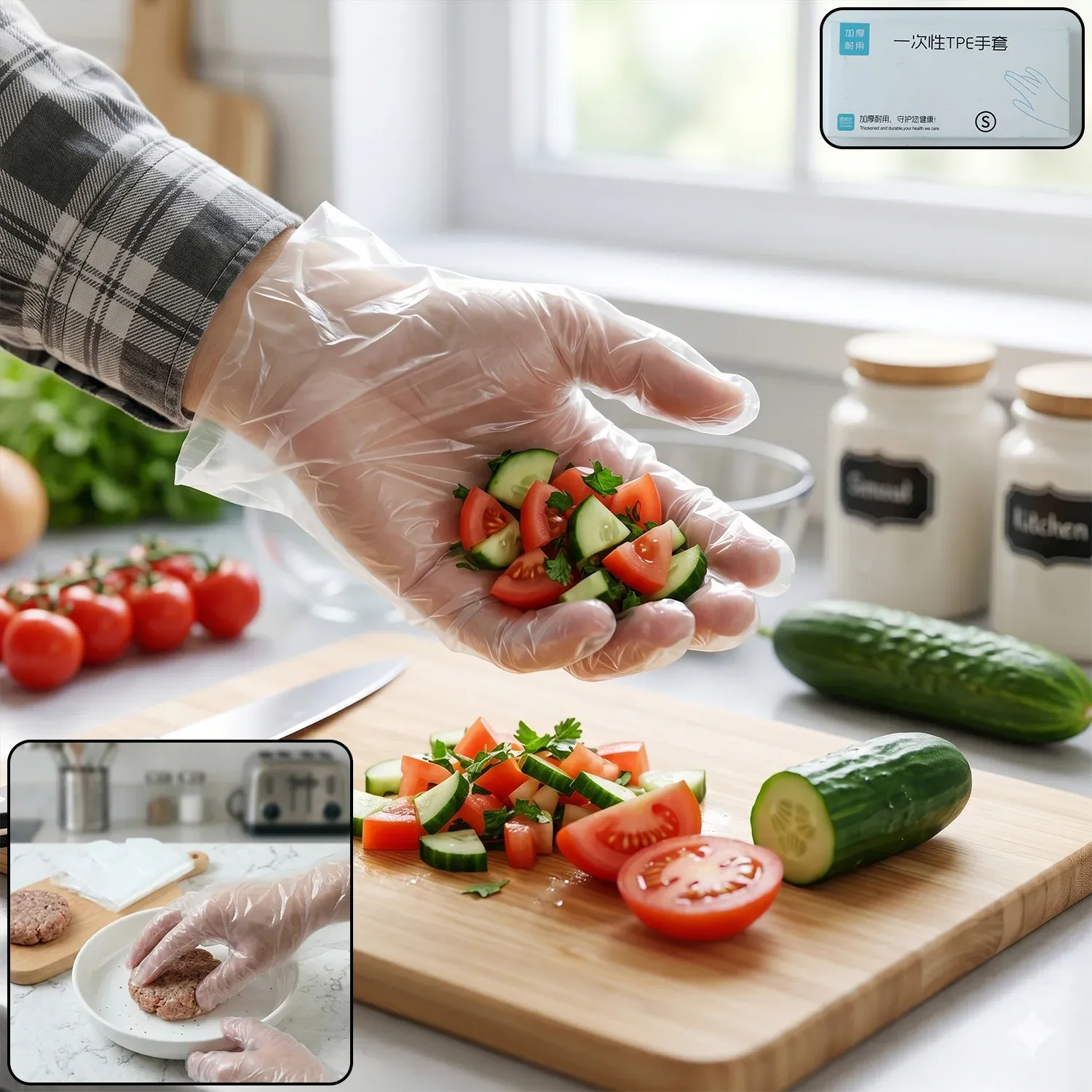 Premium Disposable Plastic Gloves – Hygienic & Convenient for Food & Cleaning - Buy Online at Alikart