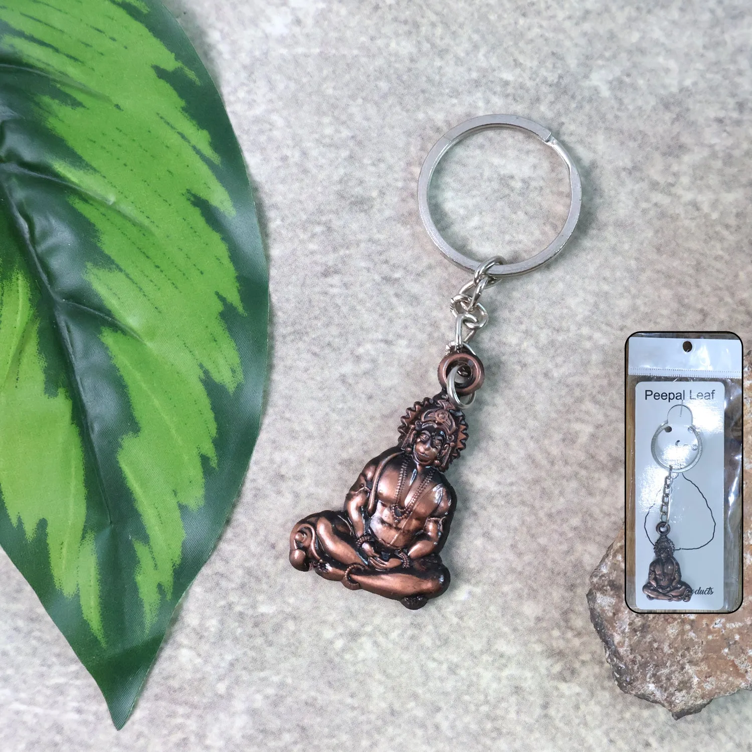 Hanuman Keychain Set – Durable Metal 2-Piece Mix Design - Detailed Feature View 6