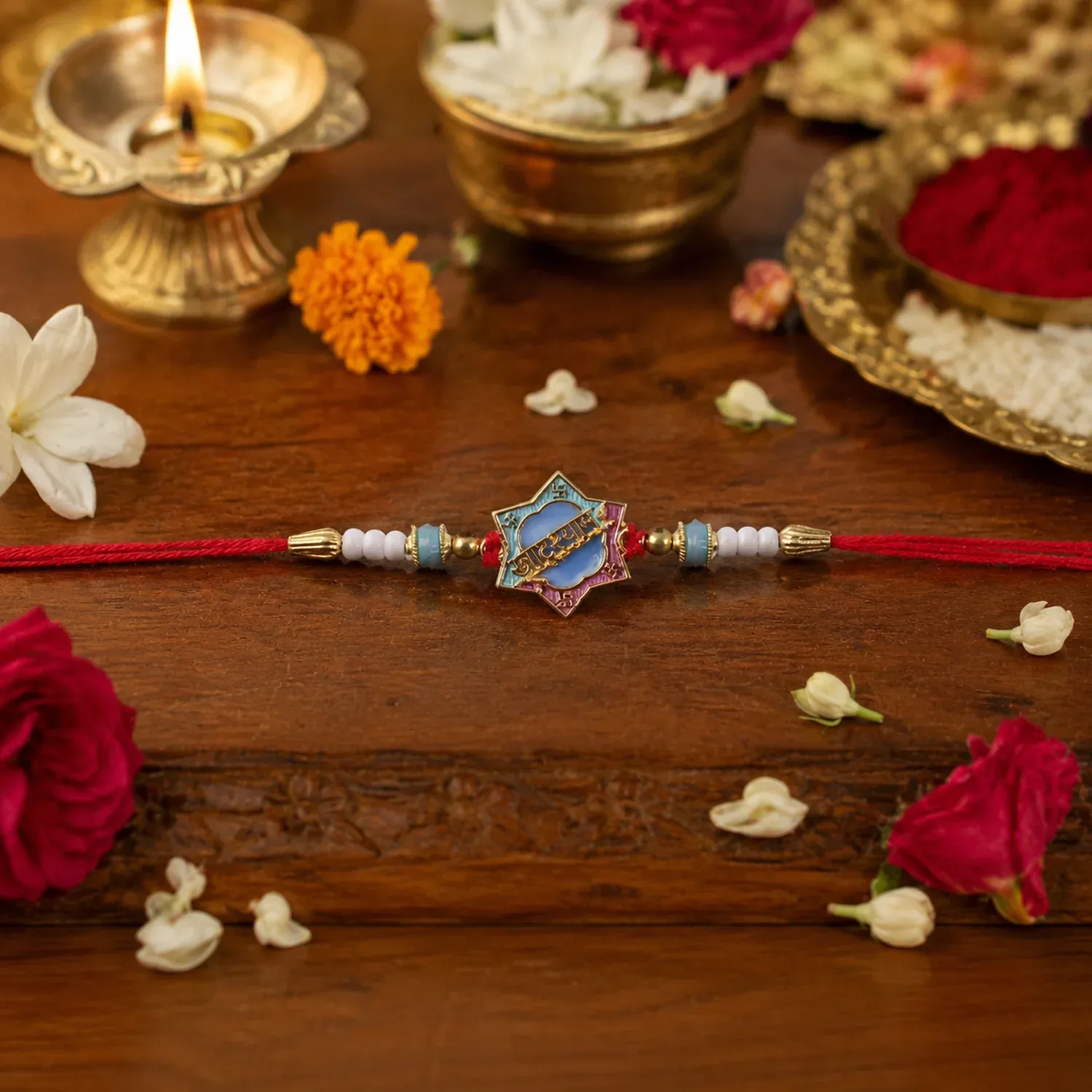 Khatu Shyam Rakhi – Colorful Beads for Raksha Bandhan Celebration - Detailed Feature View 5