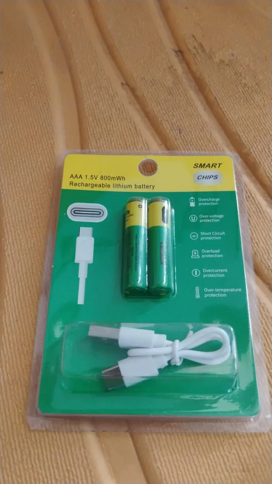 AAA Rechargeable Batteries 800mWh High Capacity 2 Pack - Detailed Feature View 7