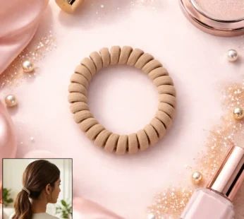 Spiral Coil Hair Band – Soft, Stretchable & No Crease Hold