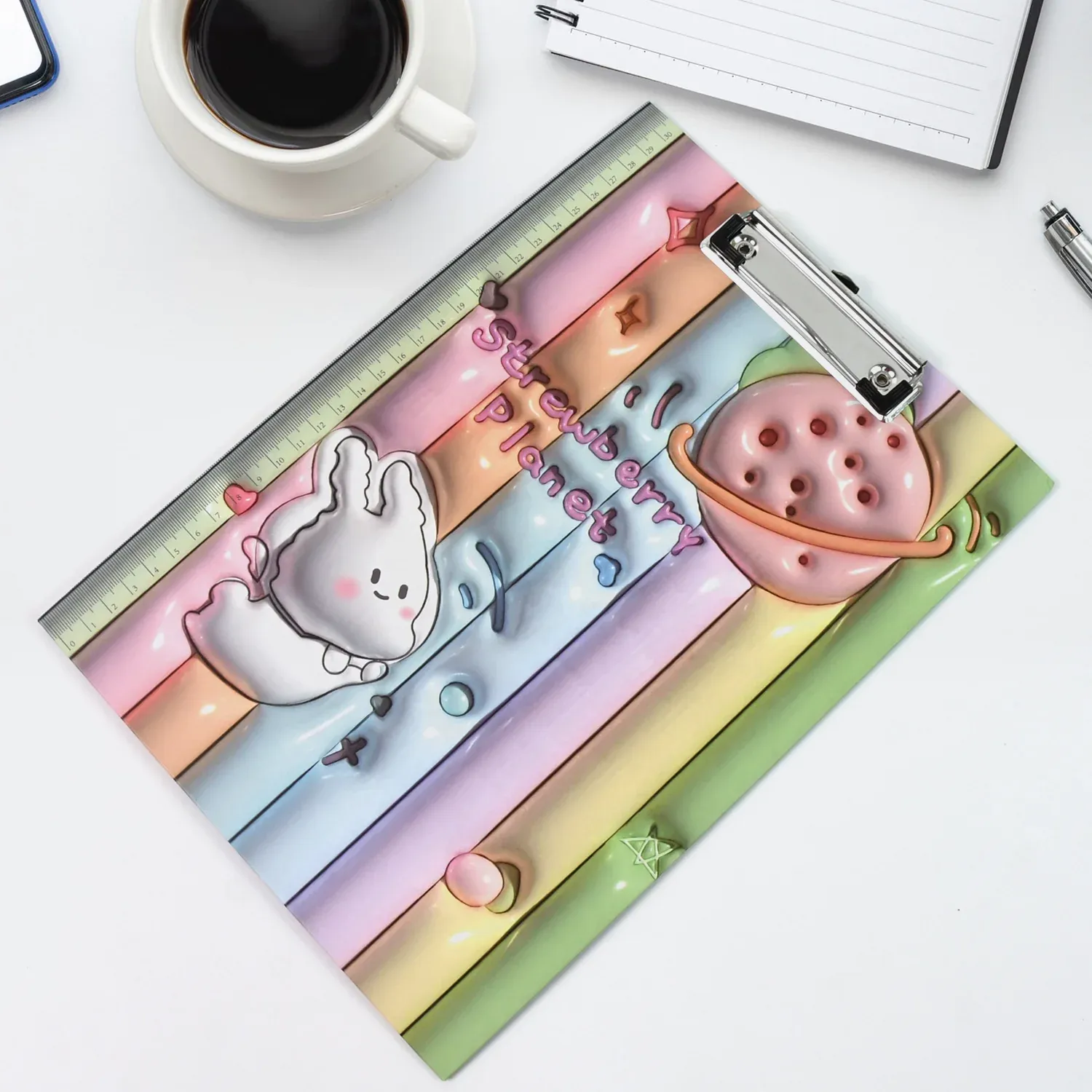 Premium Wooden Clipboard – A4 Writing Pad with Metal Clip | Deskura - Buy Online at Alikart