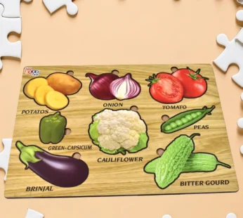 Wooden Vegetable Puzzle – Educational Toy for Toddlers | Inventive Play
