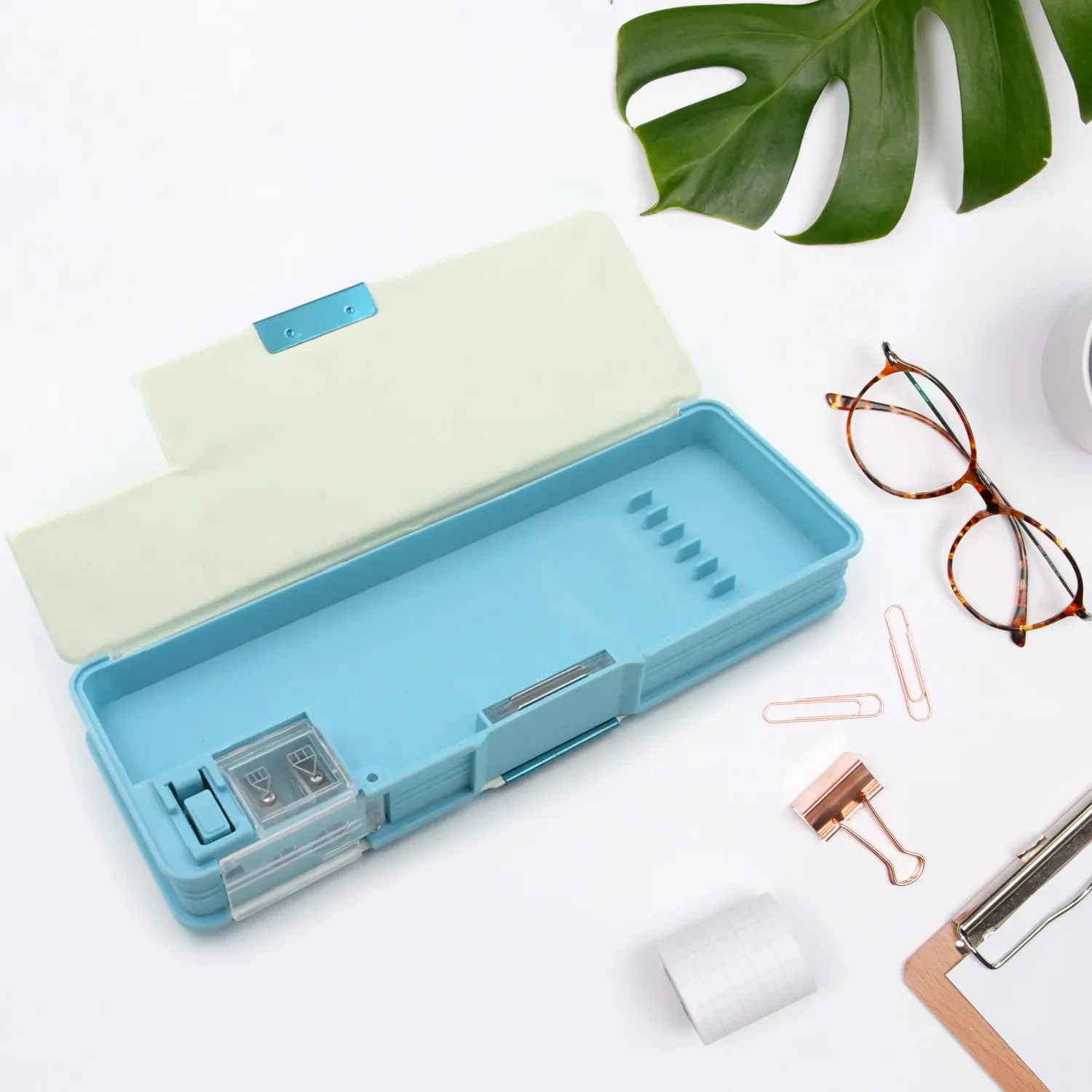 Kids Pencil Case – Dual Compartment Stationery Box | Deskrova - Detailed Feature View 11