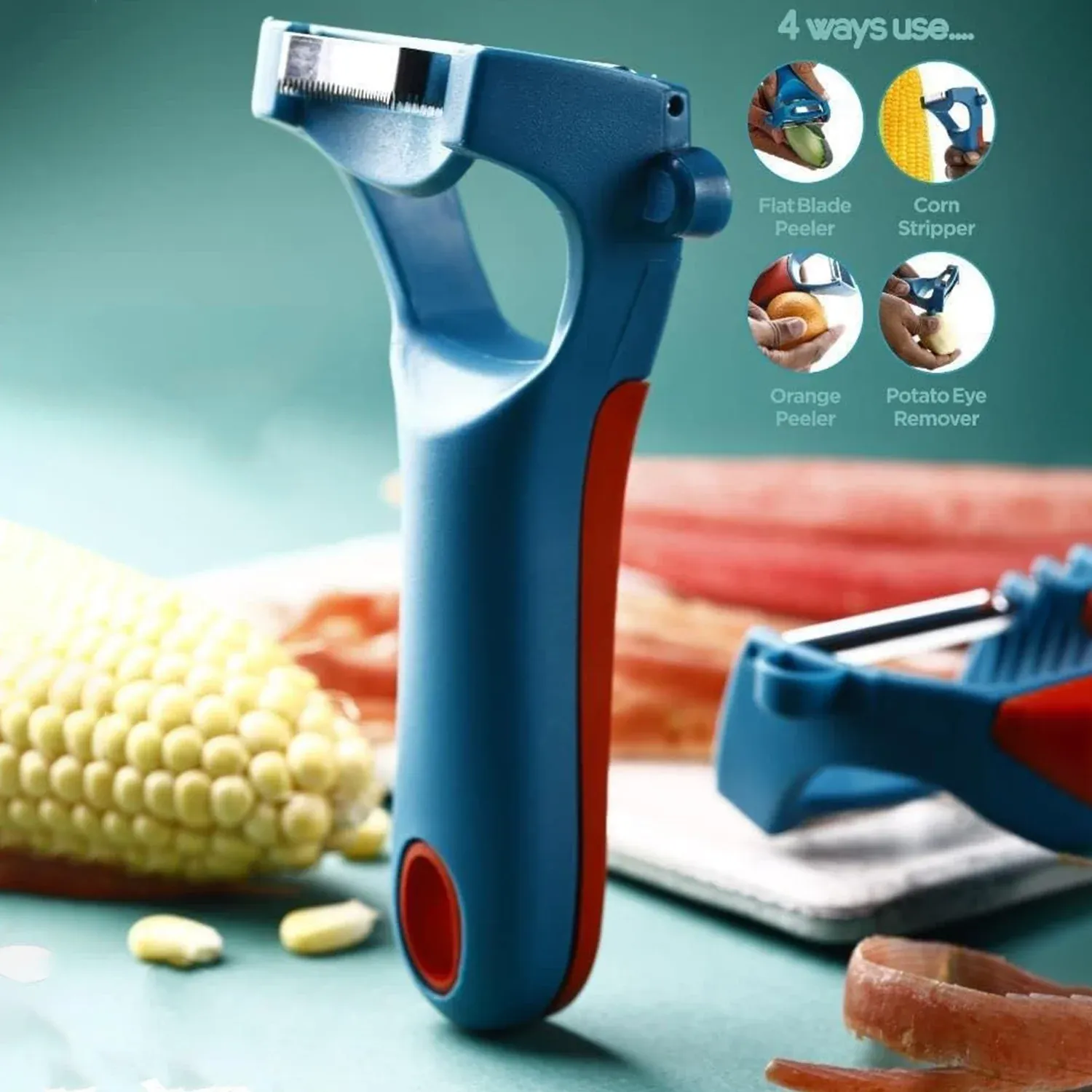 Vegetable Peeler – 4-in-1 Multi-Functional Kitchen Tool - Detailed Feature View 5