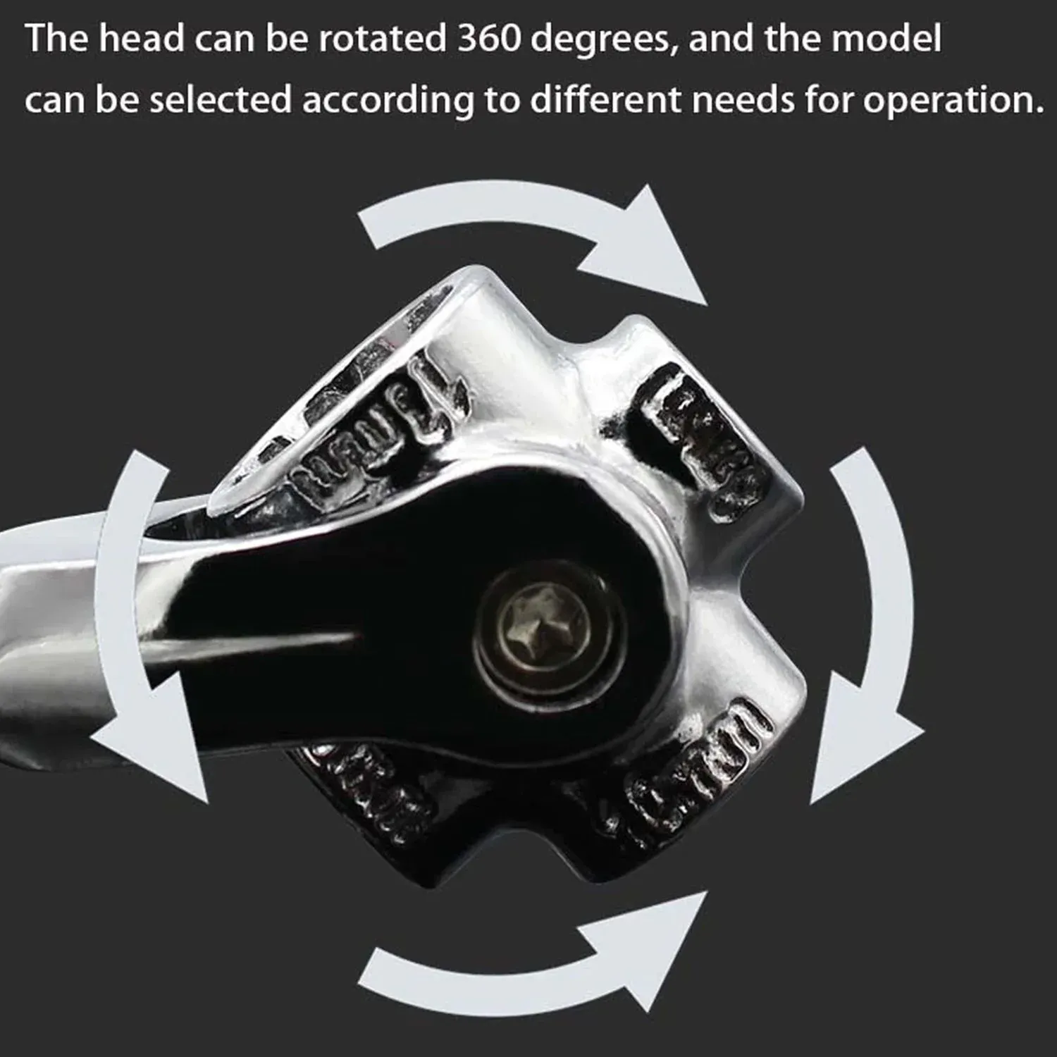 Multi-Tool Wrench – 48-in-1 Swivel Head Spanner | Velvet Wipe - Detailed Feature View 7