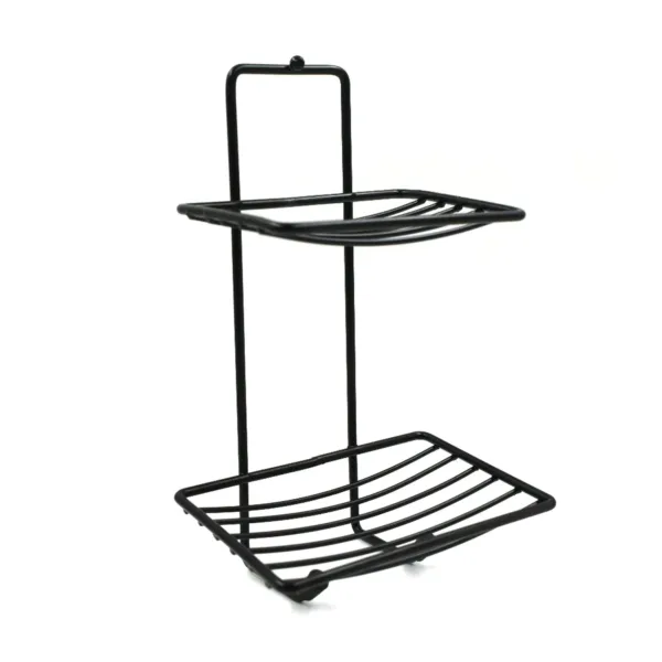 Stainless Steel Soap Rack – 2-Tier Bathroom Organizer | FreshAura