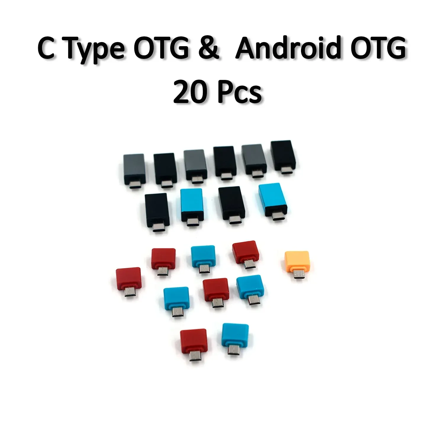 OTG Adapter Pack (20) – Type C, Micro USB & Pouch | PHOBIA - Detailed Feature View 2