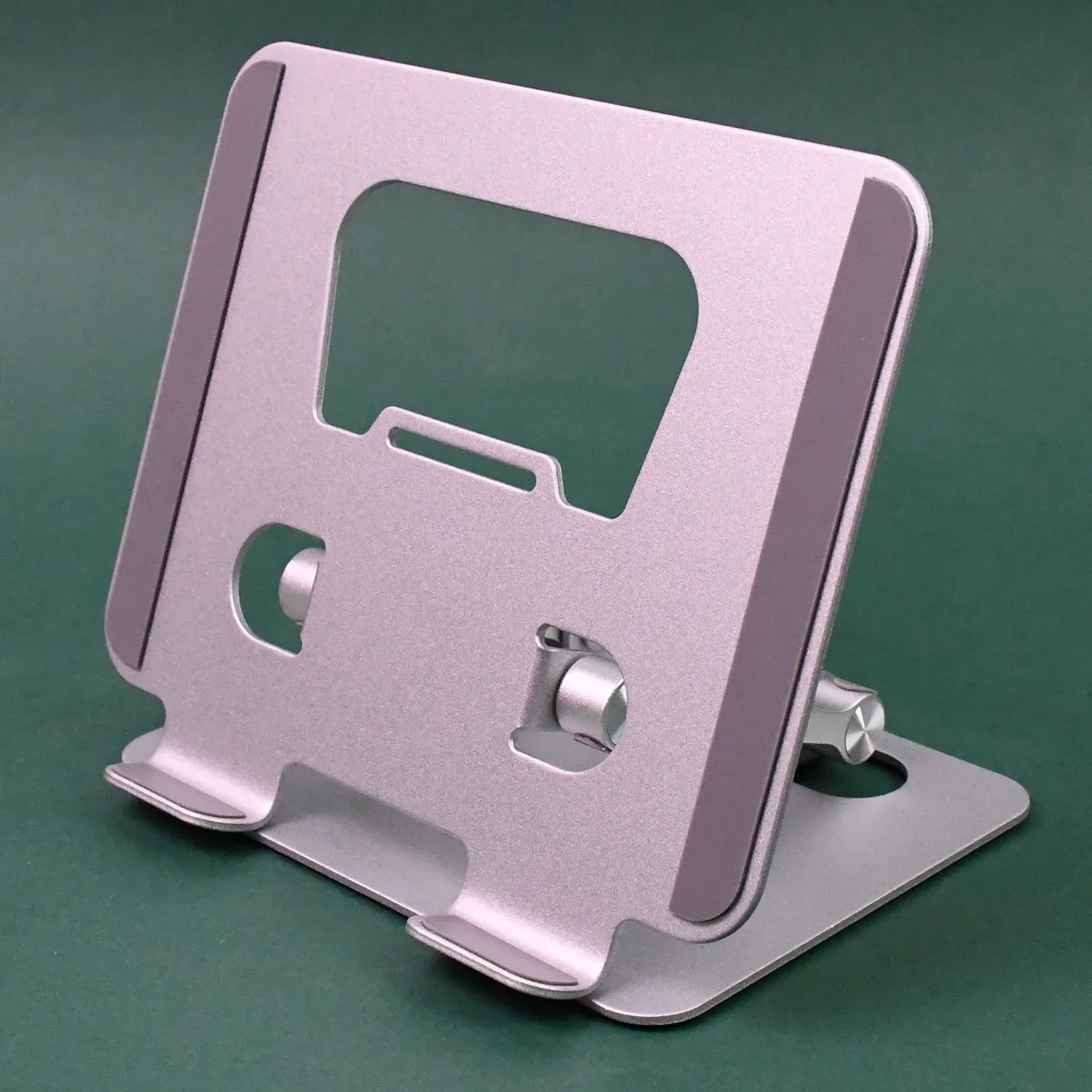 Tablet Stand – Adjustable Ergonomic Metal Alloy Holder | Wiregenix - Detailed Feature View 3