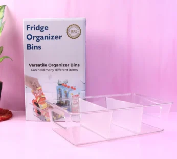 Refrigerator Organizer Bin – Clear Stackable with Handle | Organivo