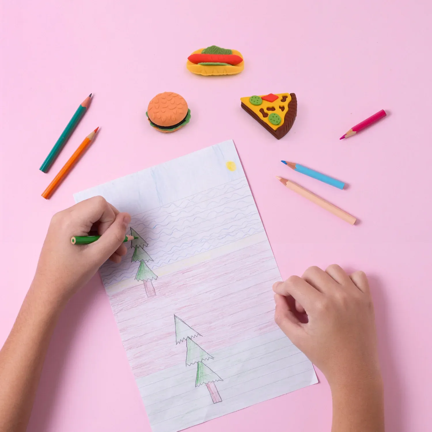 Kids Eraser Set – Fun 3D Food Novelty Erasers | Craftily - Detailed Feature View 4