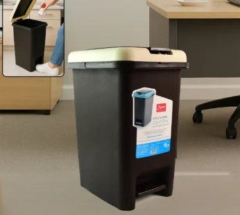 Push N Pedal Plastic Dustbin – 10L Capacity, Hands-Free Hygiene