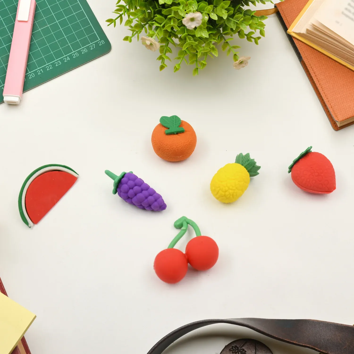 Kids Erasers Set – Colorful 3D Designs | Writezo - Detailed Feature View 2