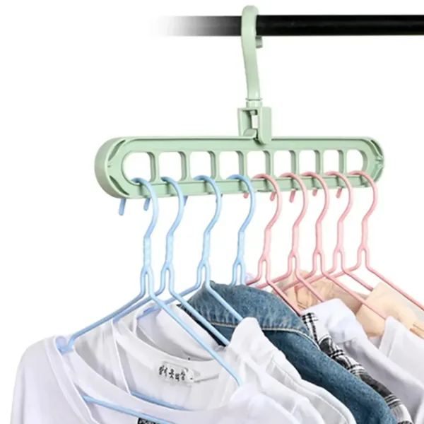 Wardrobe Organizer Hanger – Space Saving Multi-Hole Hooks | Organivo