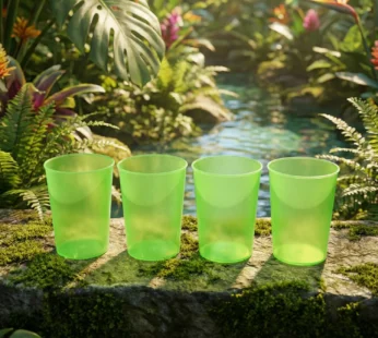 Reusable Plastic Tumblers – BPA-Free 4-Piece Set | Serve Stellar