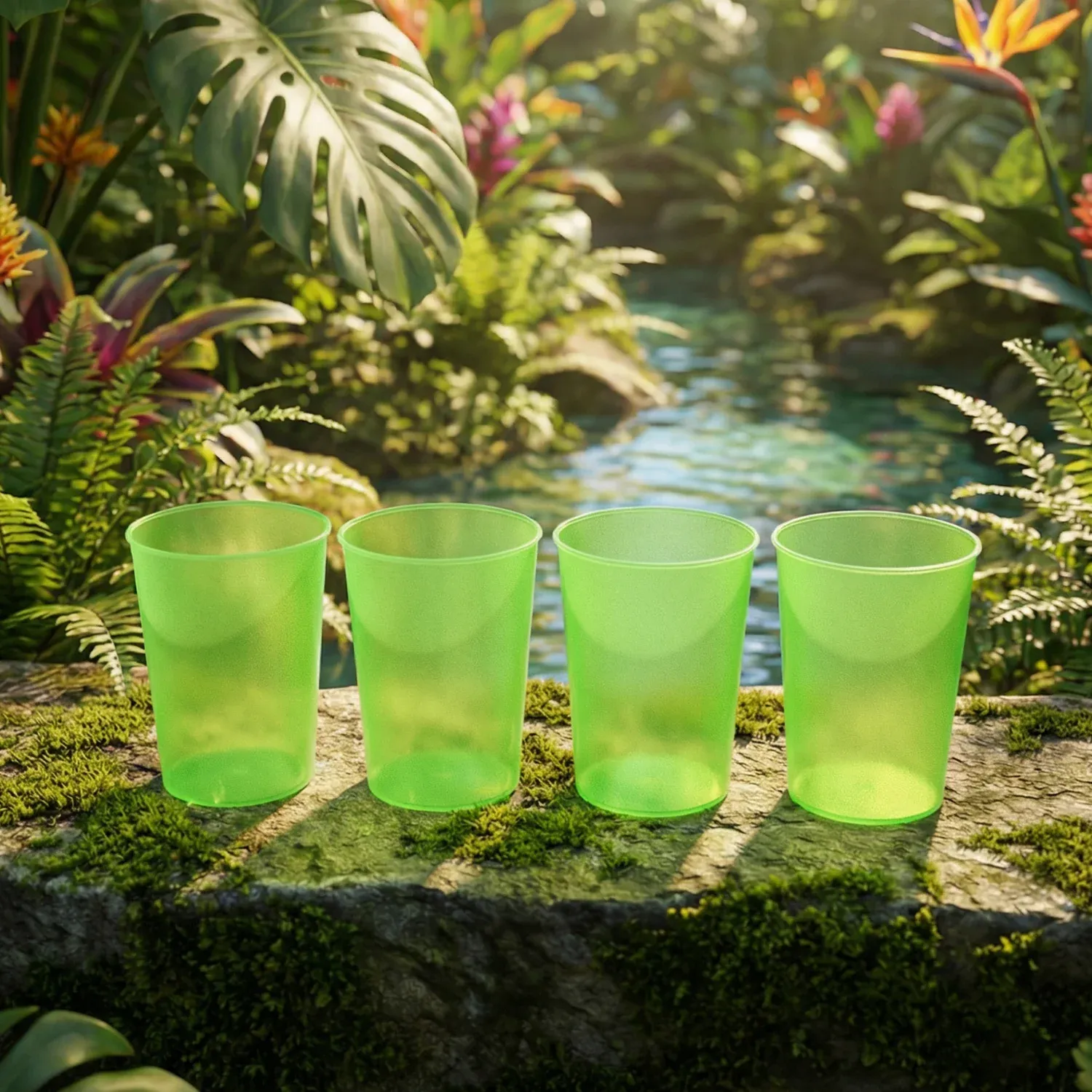Premium Reusable Plastic Tumblers – BPA-Free 4-Piece Set | Serve Stellar - Buy Online at Alikart