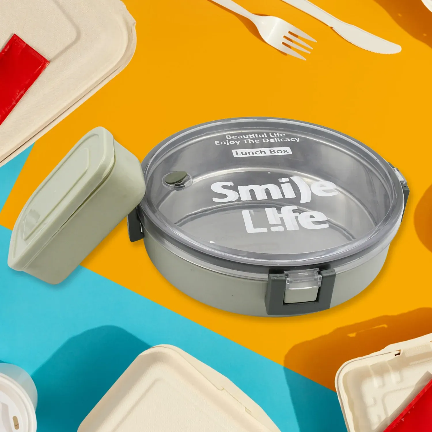 Stainless Steel Lunch Box – Leak-Proof & BPA-Free | Miracle - Detailed Feature View 2