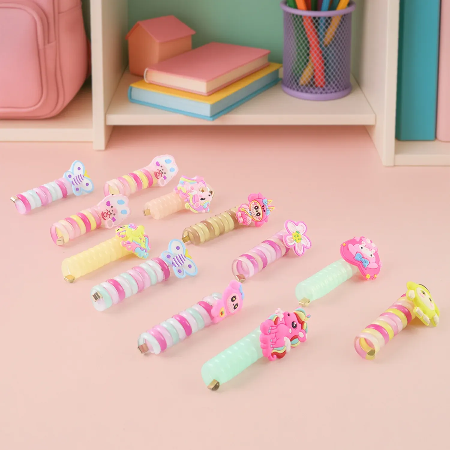 Spiral Hair Braiding Clips for Kids – Colorful Cartoon Designs - Detailed Feature View 5