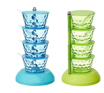 Rotating Pickle Rack – 4-in-1 Multipurpose Kitchen Storage | CookAura