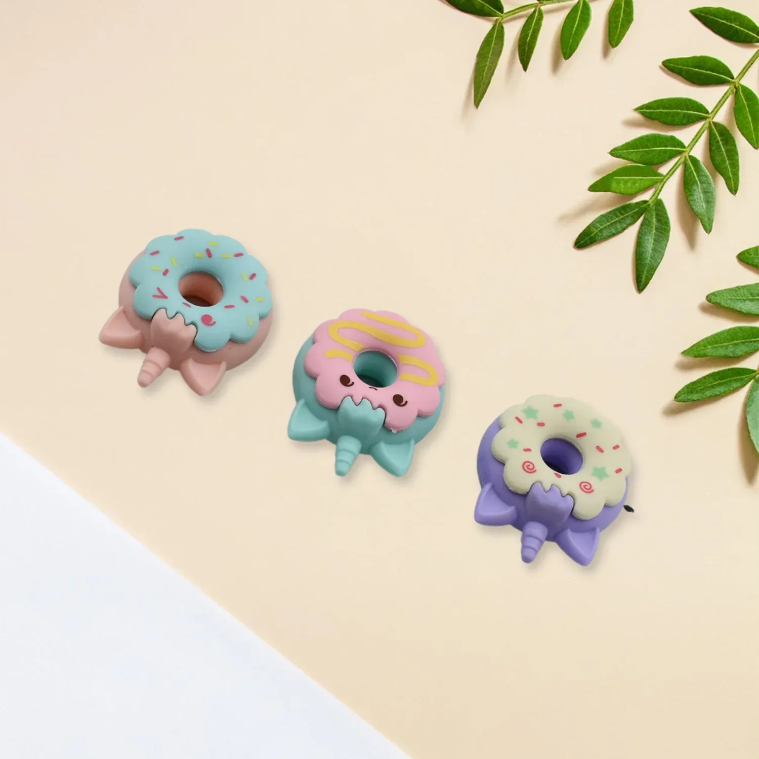Premium Donut Erasers – Non-Toxic 3pc Set for Kids | JubileeJoy - Buy Online at Alikart