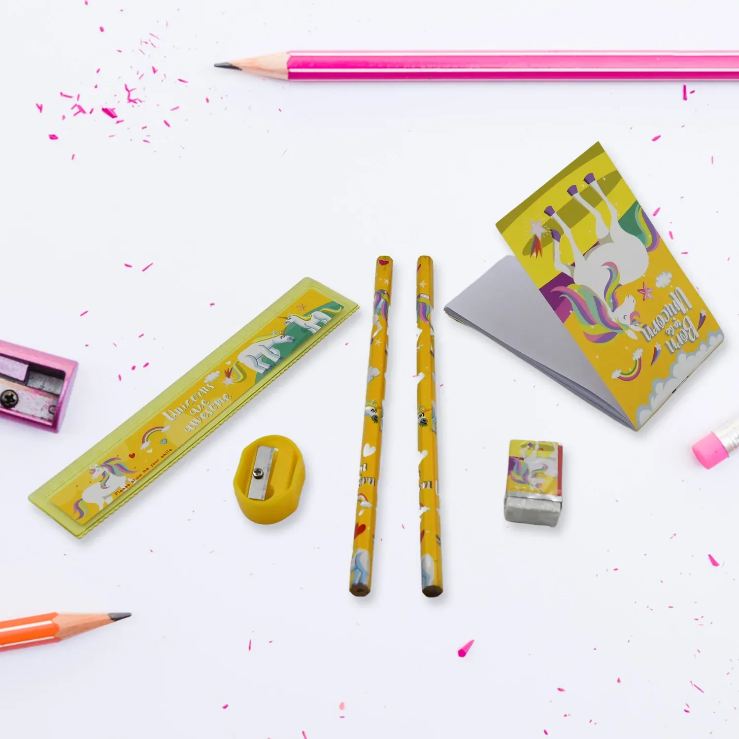 School Stationery Set – 6 Pc Kit for Kids & Office | VoltDesk - Detailed Feature View 5